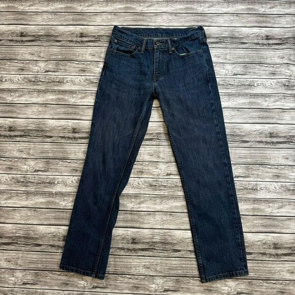 Levi's Men's 511 Slim Fit Dark Blue Denim Jeans W31 L30 31 x 30 Straight Leg Zip - Picture 2 of 11